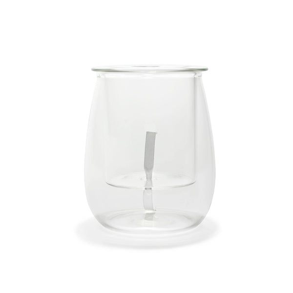 Mini Clear Self Watering Glass Pot