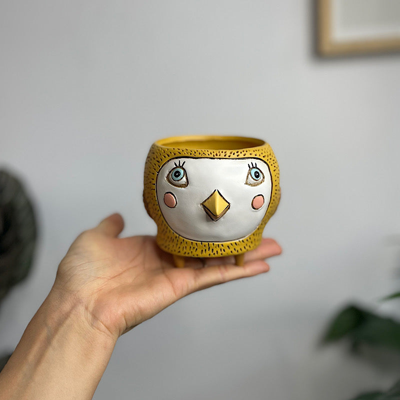 Baby Birdy Planter Pot Yellow
