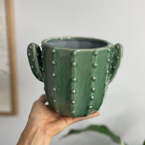 Cactus Planter Green 13cm