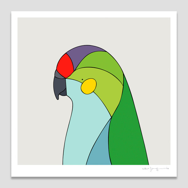 Purple-Crowed Lorikeet Art Print by Eggpicnic