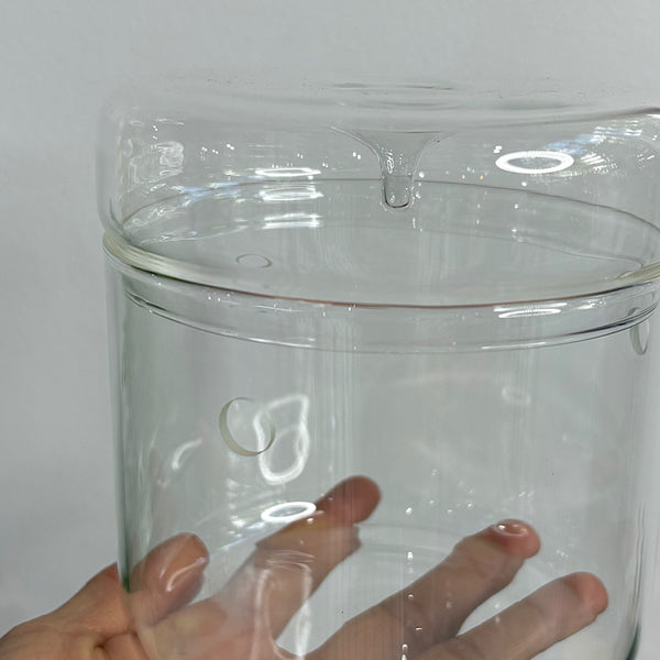 Astrid Dome Glass Atrium Terrarium with Droplet Lid 12cm