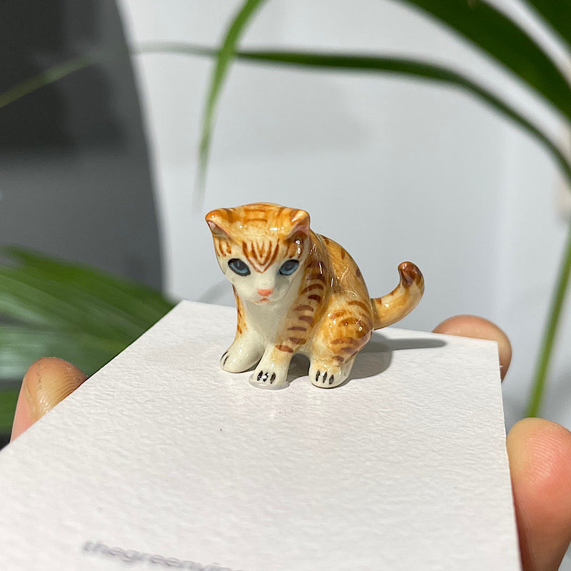 Yoga Cat Ginger Figurine 5