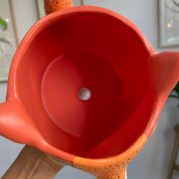 Orange Fox Planter 20cm
