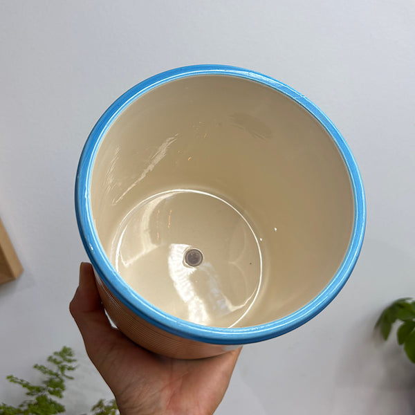 Fresh Tomatoes Can Planter Pot Cream 16cm