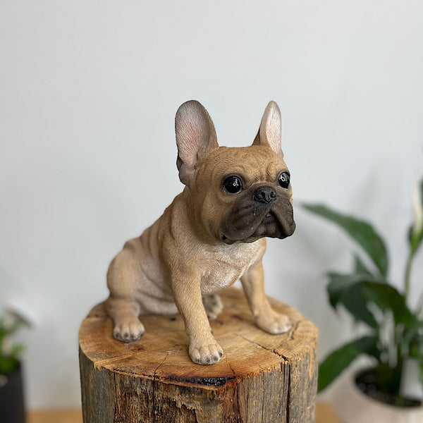French Bulldog Sitting Figurine Fawn
