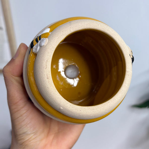 Beehive Planter Honeycomb & Sand 10.5cm