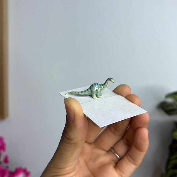 Diplodocus Standing Porcelain Figurine Mini