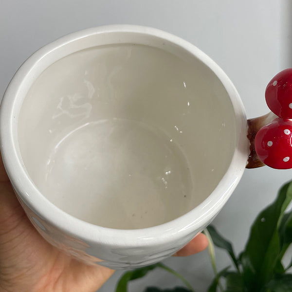 Toadstool Pot White 13cm