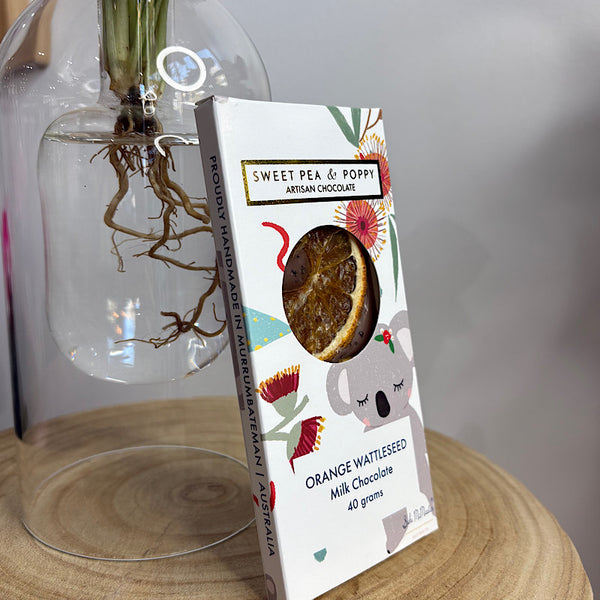 Glass Syngonium & Chocolate Gift Box  - Same Day Local Delivery for Canberra