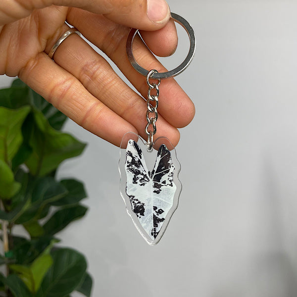 Acrylic Leaf Keychain