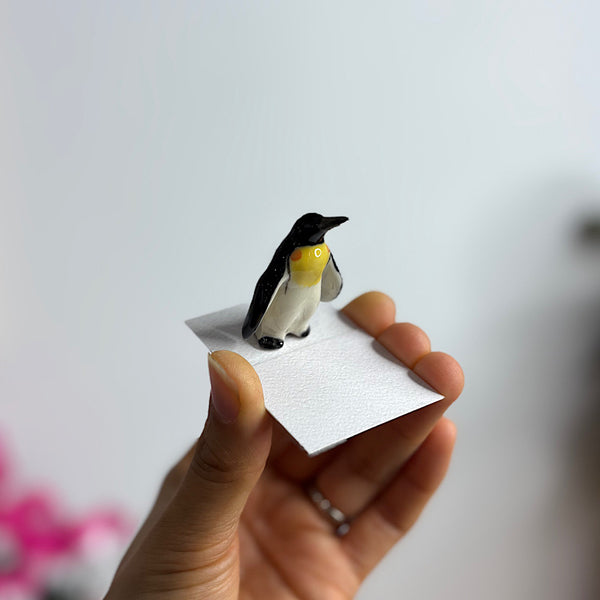 Yellow Penguin Figurine Small