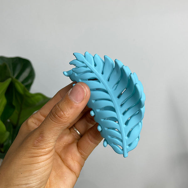 Large Leaf Hair Claw Clip