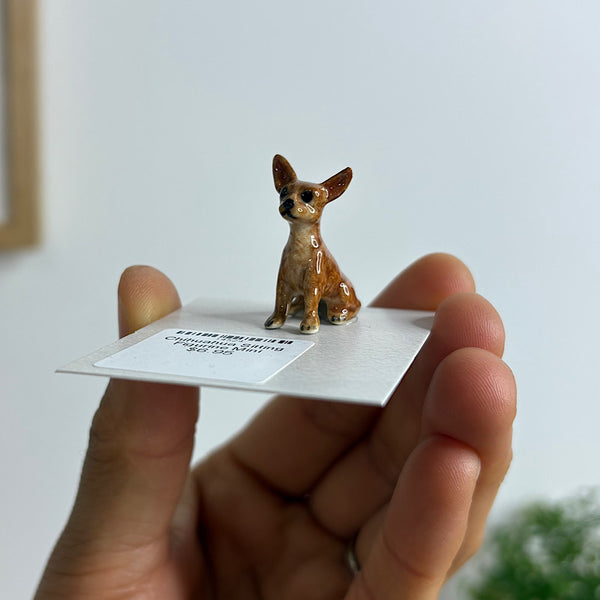Chihuahua Sitting Figurine Mini