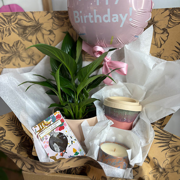 Pink Birthday Balloon Gift Box - Same Day Local Delivery for Canberra
