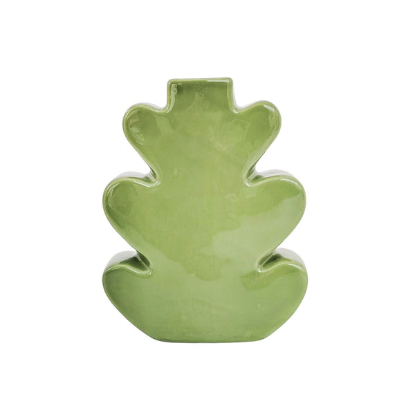 Alice Leaf Vase Green 18cm