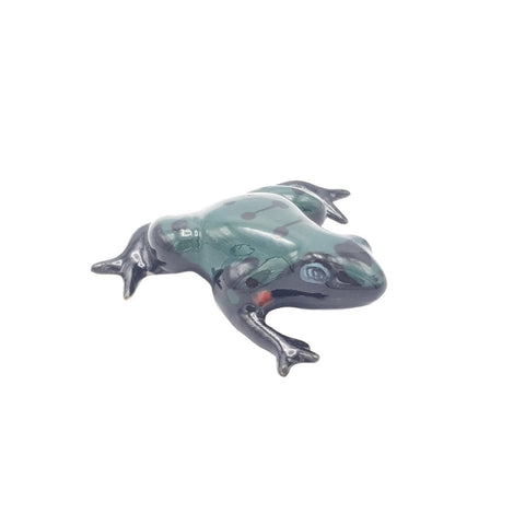 Blue/Red Dot Frog Figurine Small