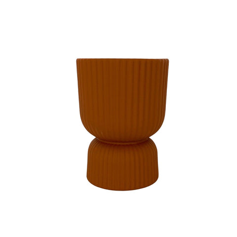 Brooklyn Pedestal Pot Terracotta 11.5cm