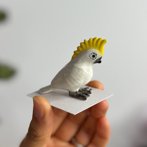 Cockatoo White Figurine Small