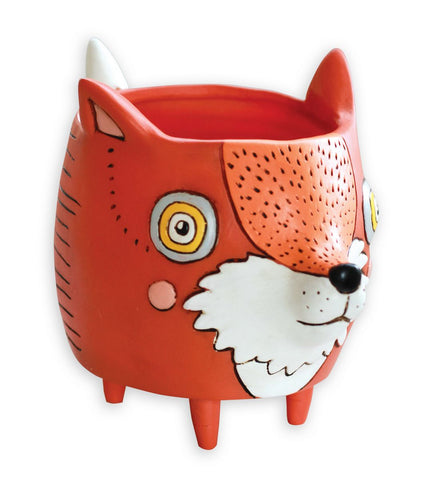 Orange Fox Planter 20cm