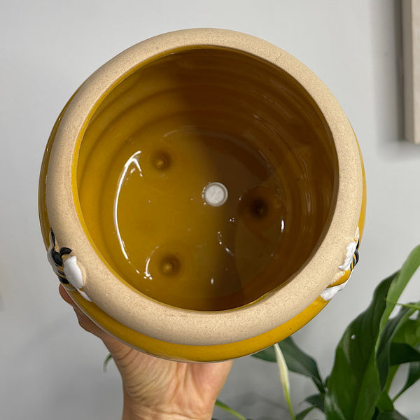 Beehive Planter Honeycomb & Sand 15cm