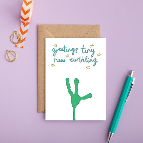 Earthling Greeting Card