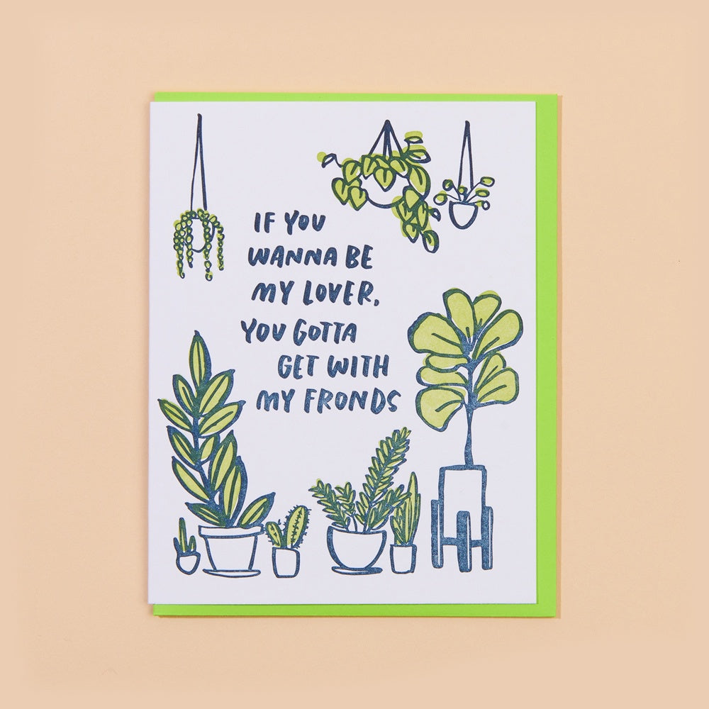 Frondship Letterpress Greeting Card