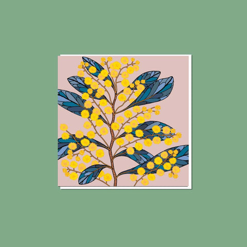 Golden Wattle Greeting Card