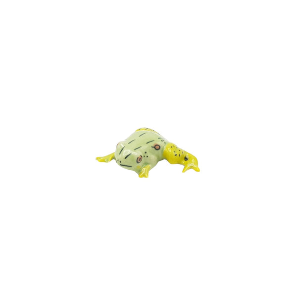 Green Frog Figurine Small