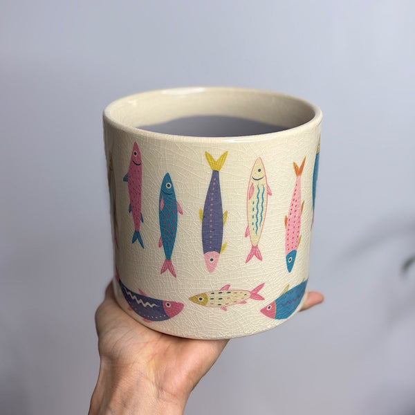 Sardine Planter Colourful 14cm