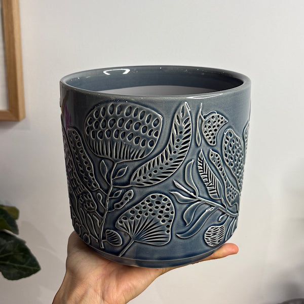 Corindi Planter Pot Blue 17cm
