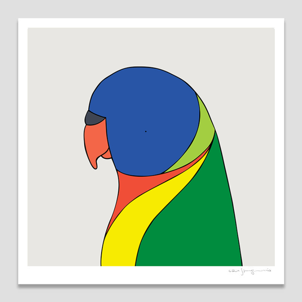 Rainbow Lorikeet Art Print by Eggpicnic