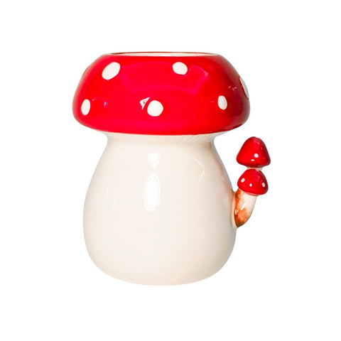 Toadstools with Toadstools Planter Pot Red