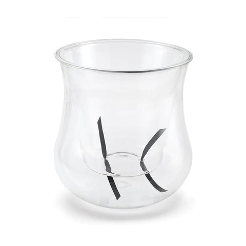 X-Large Clear Self Watering Glass Pot