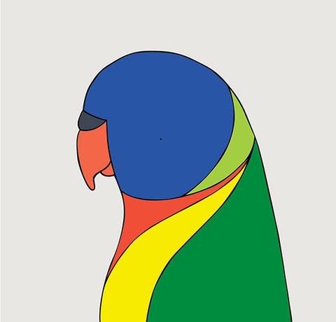 Rainbow Lorikeet Art Print by Eggpicnic