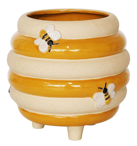 Beehive Planter Honeycomb & Sand 15cm