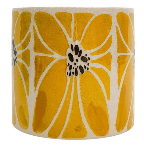 Florence Planter Pot Yellow 14cm