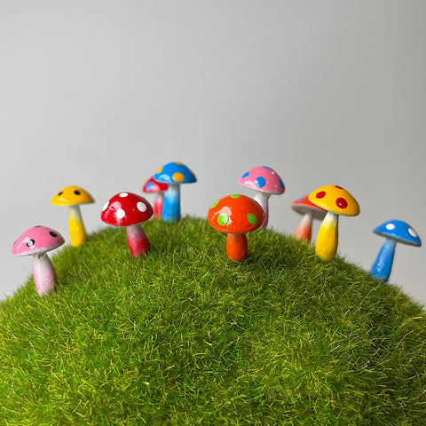 Mushroom Pin Mini Coloured