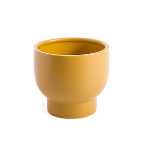 Ceramic Buffalo Pot Planter Matte Mango Mojito 14cm