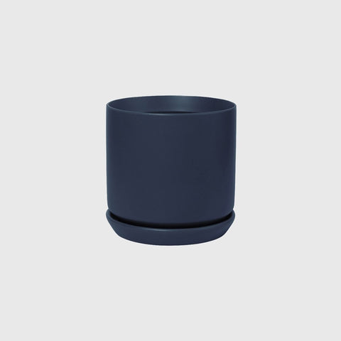 Oslo Small Planter Pot Navy 12cm