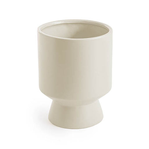 Ceramic Morandi Pot Planter Matte White 20cm