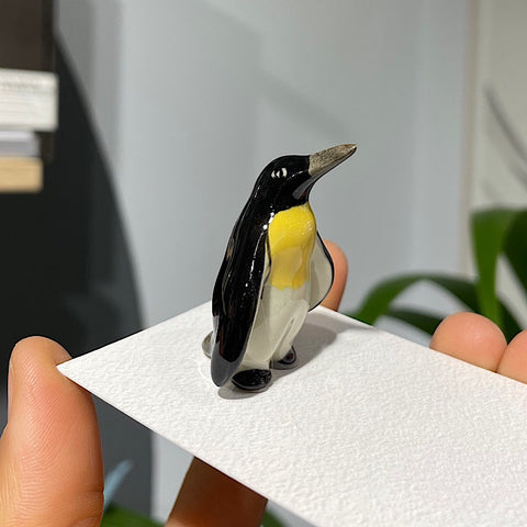 Yellow Penguin Figurine Small