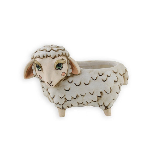 Baby White Sheep Planter 11cm