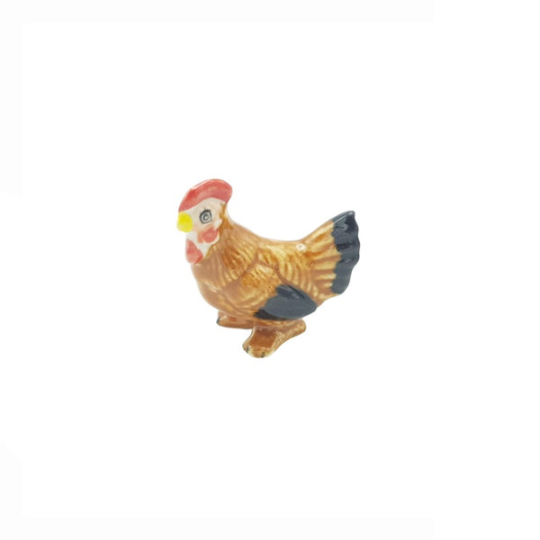 Brown Hen Figurine Small