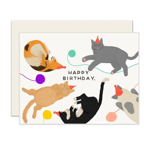 Cats Birthday Greeting Card