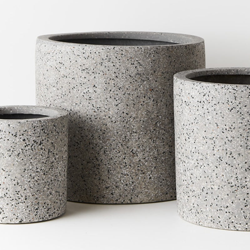 Cenzo Grey Cylinder Pot 36cm