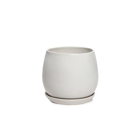 Egg Pot with Saucer X-Small White 11cm