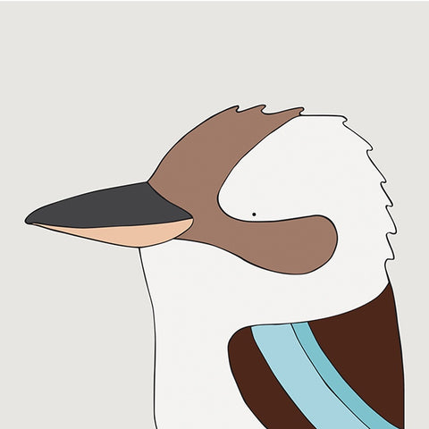 Laughing Kookaburra Art Print by Eggpicnic