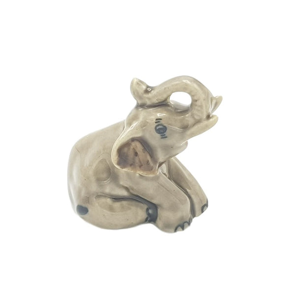 Elephant Trunk Up Figurine Small