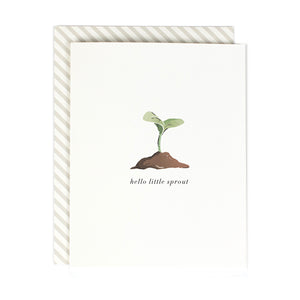 Hello Little Sprout Greeting Card