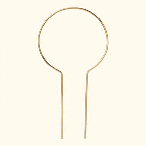 Circle Brass Plant Stake